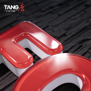 Lettres de signalisation lumineuses en acrylique transparent avec base en acier inoxydable 3D, lettres en relief rétroéclairées par LED, signalisation directionnelle pour voiture - Product Image 6
