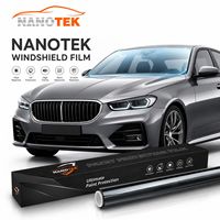 Film de protection de pare-brise avant en TPU 6,5 mil, anti-UV, anti-reflet, transparent, bloquant la chaleur infrarouge pour automobile