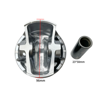 Jeu de segments de piston de fonderie d'usine STD 96mm A94610306007 A94610306107 pour Porsche Macan Panamera S 4S 3.0T V6 970 95B