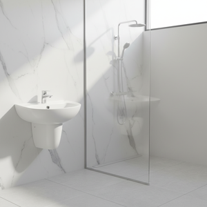 <span class=keywords><strong>Lavabo</strong></span> de <span class=keywords><strong>Pedestal</strong></span> para Baño, Grande, de Cerámica, Integrado, de Pared o de Suelo - Product Image 5
