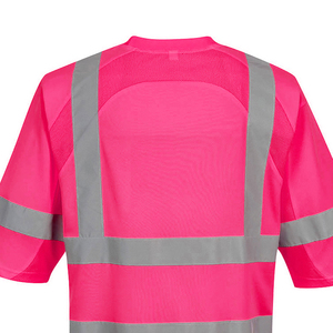 Chemise de sécurité haute visibilité avec col zippé, vêtements de travail industriels réfléchissants, 100% polyester, certifiée ANSI/ISEA 107 Classe 2/3 - Product Image 2
