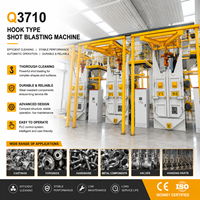 Machine de sablage à crochet Q37 certifiée CE ISO pour le nettoyage des pièces moulées en acier, finition de surface Sa2.5, contrôle PLC de haute performance