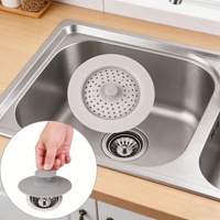 Filtre de vidange d'évier en silicone de qualité alimentaire avec ventouses pour cuisine domestique, compatible lave-vaisselle, bouchon écologique