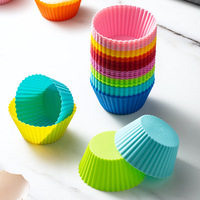 Moule à cupcakes réutilisable, écologique, pour gâteau au chocolat, outils de pâtisserie décoratifs pour la cuisine