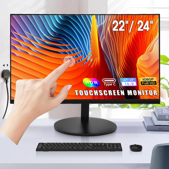 17 19 20 21 22 24 27 Inch LCD Display Frameless Industrial 10 Point Capacitive Touch Screen Touchscreen Monitor
