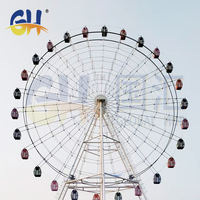 Grande Roue de 46 m Professionnelle et Personnalisable à Prix Abordable pour Parcs d'Attractions et Aires de Divertissement Extérieures à Vendre