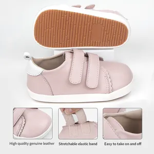 Babyhappy Factory, nuevo diseño, minimalista, de una sola pieza, suela descalza, ergonómico, punta ancha, zapatos informales, zapatillas para niños