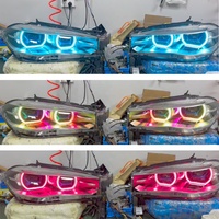 Pour BMW X5 F15, ensemble de phares modifiés, phares laser LED haut de gamme, feux de jour RGB Angel Eye