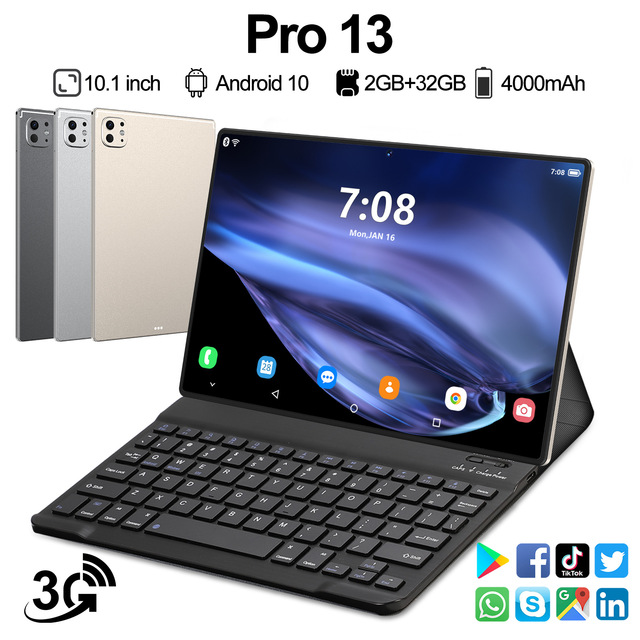 Best-Selling New Pro 13 Tablet 10.1-inch Android 15 16+512GB WiFi Durable High Performance for Daily Use