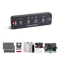 Panel de Interruptores Inalámbricos RGB de 4 Canales, Caja de Control de Luces Auxiliares de 12V 24V para ATV, SUV, Camioneta