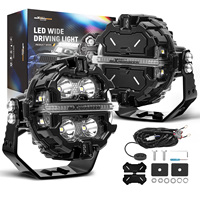 MaXpeedingrods - Luz Auxiliar LED Universal para Todoterreno, 6000K, Blanca, RGB, DRL, para Vehículos Todoterreno, SUV, ATV, UTV, 4x4