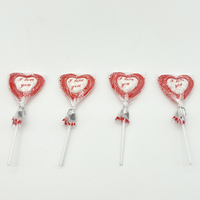 Hete Verkopende Lolly 'S Hartvormige Fruitige Lolly 'S Halal Snoepjes Lolly 'S Snoep Liefde Hartvormig