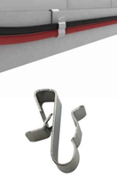 Clips de fixation de câbles pour panneaux solaires photovoltaïques en acier inoxydable SUS304, clips de bordure à double canal pour la gestion des câbles
