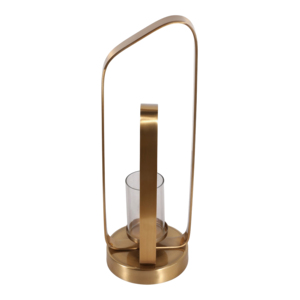Metal And Glass <b>Candle</b> Holder <b>Hurricane</b> Stylish Home Decor Accent For Pillar Candlestick Table - Product Image 4