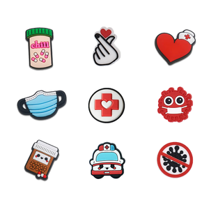 Vente chaude Hôpital Infirmière Accessoires Conception Chaussure Charmes-Médecin Personnalisé PVC Chaussure Charmes - Product Image 1