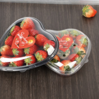 Wegwerp Fruit Verpakking Koop Aardbeien Hart Vormige Plastic Containers