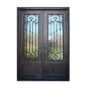 Nuevo diseño de seguridad de hierro forjado diseños de puertas de parrilla a la venta Rotura de puente térmico - Product Image 1