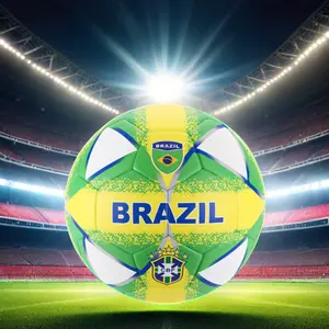 Glorie Hoge Kwaliteit Maat 4 5 Voetbal Wedstrijdbal Met Custom Logo Brazilië Jubileum Thermo-Gebonden Voetbal Pu Materiaal