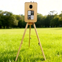 Boîte photo rétro populaire pour événements et rassemblements, compatible avec les appareils photo reflex numériques et les iPad