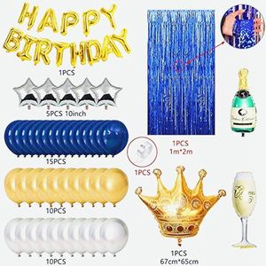 Ensemble de bannières d'<span class=keywords><strong>anniversaire</strong></span> Blue Man 2024 pour homme, garçon, décorations de fête d'<span class=keywords><strong>anniversaire</strong></span>, préféré des enfants - Product Image 6