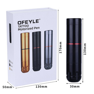 Stylo motorisé pour tatouage Yuanyun 130 mm noir, machine portable à entraînement direct pour maquillage permanent - Product Image 1