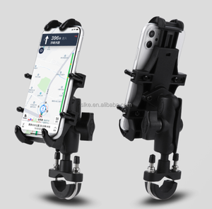 SLKE alliage d'aluminium 360 Rotation antidérapant rétractable réglable Cache moto <span class=keywords><strong>Mobile</strong></span> support pour téléphone portable - Product Image 2