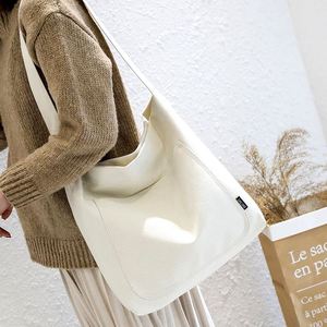 Black and White <b>Canvas</b> Tote <b>Bags</b> for Women Designer Handbag Japan <b>Shopper</b> With Front Pocket Closure Lady's Shoulder <b>Bag</b> - Product Image 2