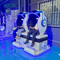 Machine de cinéma 9D pour parc d'attractions, montagnes russes, 3 Dof, cavalier, 2 sièges, dispositif de réalité virtuelle