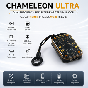 Lecteur RFID double fréquence Chameleon Ultra 13,56 MHz 125 kHz, émulateur de carte NFC avec T5577, 8 emplacements pour cartes, BLE 5.0 pour contrôle d'accès - Product Image 2