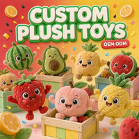 Peluche de fruit personnalisée de haute qualité OEM ODM, adorable poupée en peluche en forme de fruit, échantillonnage en 7 jours, jouet en peluche pour la promotion de la marque