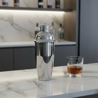 Ensemble de shaker à cocktails de luxe en acier inoxydable 700 ml, personnalisable, certifié ISO, accessoires de bar, mélangeur de cuisine durable, barman