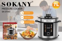 Sokany nouveau autocuiseur électrique domestique de haute qualité en acier inoxydable Multi 7L capacité autocuiseurs