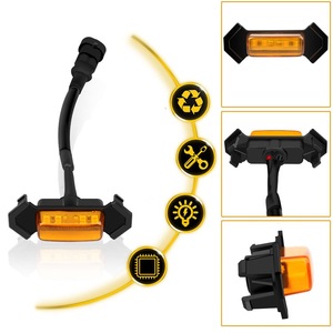 Đèn <span class=keywords><strong>LED</strong></span> Lưới Tản Nhiệt Gắn Mặt Trước Đèn Lưới Tản Nhiệt Nhấp Nháy Màu Hổ Phách Cho Xe Ô Tô Tacoma GMC Ford Truck - Product Image 3