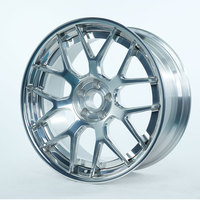 Jantes forgées 26 pouces 5x114.3 à grand rebord finition chrome pour voitures de luxe
