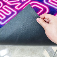 Tapis de moto carré en nylon tufté, fin et rembourré, tissé à la machine avec fil torsadé, super antidérapant, imperméable, adapté aux animaux domestiques et résistant aux taches