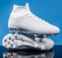 Chaussures de football unisexes légères pour jeunes avec semelle TF antidérapante, tige synthétique, chaussures de football personnalisées pour l'entraînement en salle/extérieur