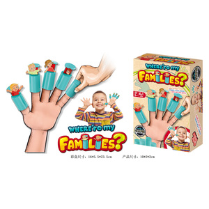 Popolare dove sei la mia famiglia mini dito giocattolo per bambini giochi educativi con le dita che abbinano le schede interattive set di giochi - Product Image 6