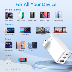 Chargeur USB C 65W PPS 3 ports GaN5 PD, chargeur mural rapide, adaptateur secteur pour ordinateurs portables, iPhone 14/13/12, S23 Ultra - Product Image 2