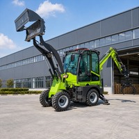 Backhoe Loader Hidrolik Dengan Bucket Loader dan Excavator Digger untuk Pekerjaan Pondasi, Drainase, dan Konstruksi Umum