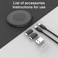 Caja de Almacenamiento de Cables de Datos Multifuncional 6 en 1 de Cobre Puro de Carga Rápida para Computadora IOS, Personalizada de Fábrica y Más Vendida