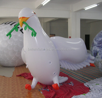 Pigeon gonflable personnalisé tendance, taille gonflée de 5 m, tissu Oxford 210D pour la publicité