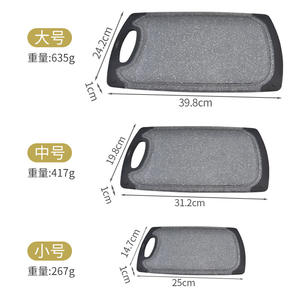 Ensemble de planches à découper Oxone, 3 pièces, blocs de découpe rectangulaires en plastique pour fruits et légumes de cuisine - Product Image 4