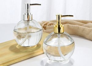 Bouteille en verre à boule ronde rechargeable de 400ML avec pompe de distribution de lotion <span class=keywords><strong>or</strong></span> argent pour l'utilisation de <span class=keywords><strong>savon</strong></span> de salle de bain de cuisine - Product Image 5