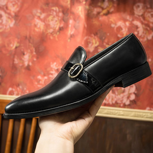 Zapatos de Negocios de Alta Gama - Zapatos de Hombre Modernos con Cordones Antideslizantes, Suela Plana, Estilo Oxford, Casuales y Formales, de Cuero Genuino Suave - Product Image 4