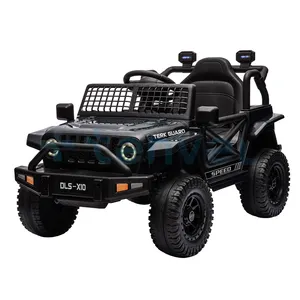 2024 Factory New Dual-Motor Electric 12V Ride-On Jeep Car Kids Plastic Material Battery Powered New Design Children 12 Years Old