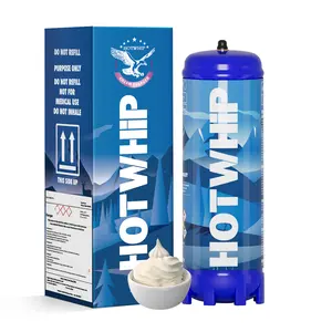 Popular Hotwhip 1320g Large Tank 2.2L Gas Cylinder 99.9% Purity 1364g Cream Charger