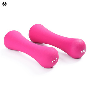 Gran oferta colorido aeróbico <span class=keywords><strong>gimnasio</strong></span> Fitness hierro fundido <span class=keywords><strong>forma</strong></span> de hueso 0,5-5kg mancuerna de neopreno para mujeres - Product Image 2