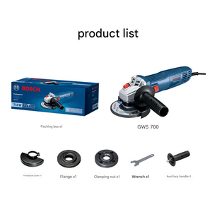 Meuleuse d'angle professionnelle <span class=keywords><strong>Bosh</strong></span> GWS 700 - 4 pouces (100 mm) 710 W pour le meulage, la découpe, le polissage du métal, du béton et de la pierre - Product Image 5