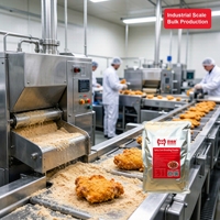 Poudre à paner pour poulet frit croustillant, usage commercial, 5KG 10KG, service personnalisé OEM/ODM