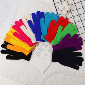 Nouveaux accessoires de mode pour hommes et femmes hiver garder au chaud solide blanc couleur bonbon mitaines tricotées en plein air équitation gants à main - Product Image 2